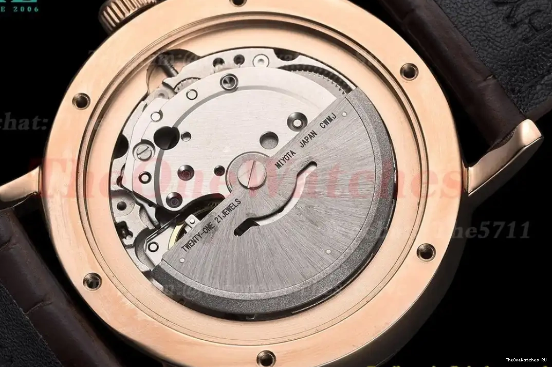 LE 40mm GDF Portofino MY8215 Grey RG Dial 0517